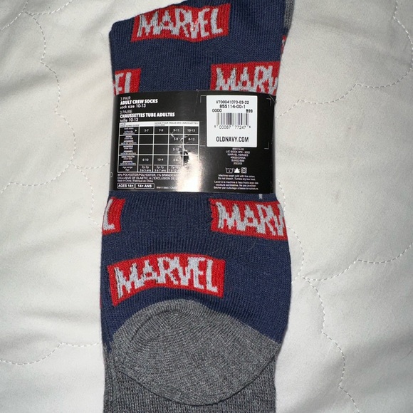 NWT Marvel crew socks 3-pack - Picture 3 of 5